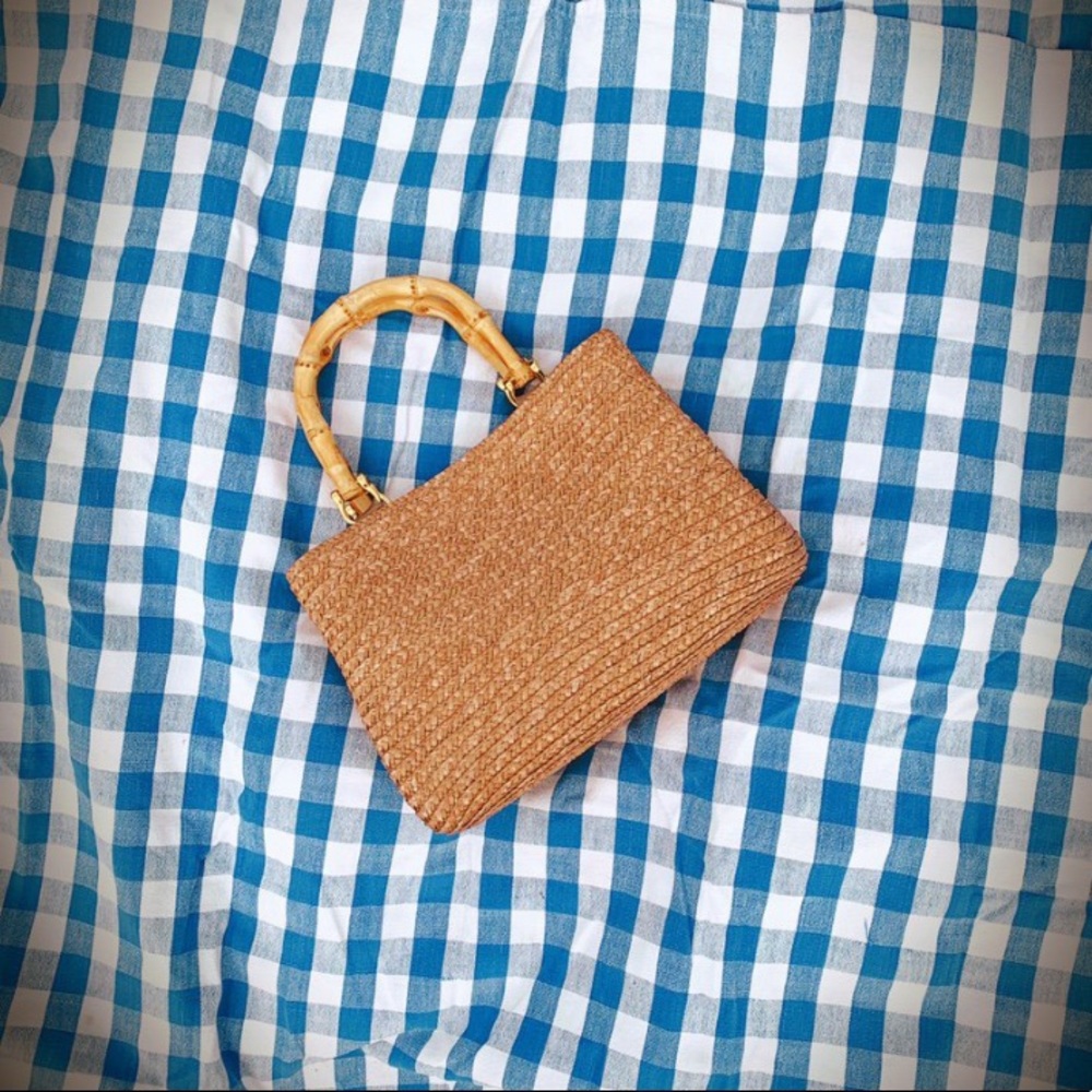 Vintage Style Bamboo Purse 🎋🌺